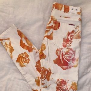 Hudson Floral Printed Skinny Jeans-NWOT-Size 28
